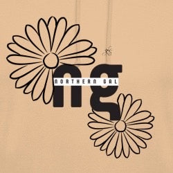 NORTHERN GAL Gerbera Hoodie - Beige image 1
